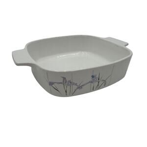 Shadow Iris by Corelle Casserole Square 1 Qt  Corningware Pyrex A-1-B